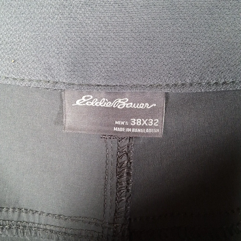 Eddie Bauer Rainier Cargo Pants Men Size 38x32 Gray Straight UPF DWR Fits 40x32